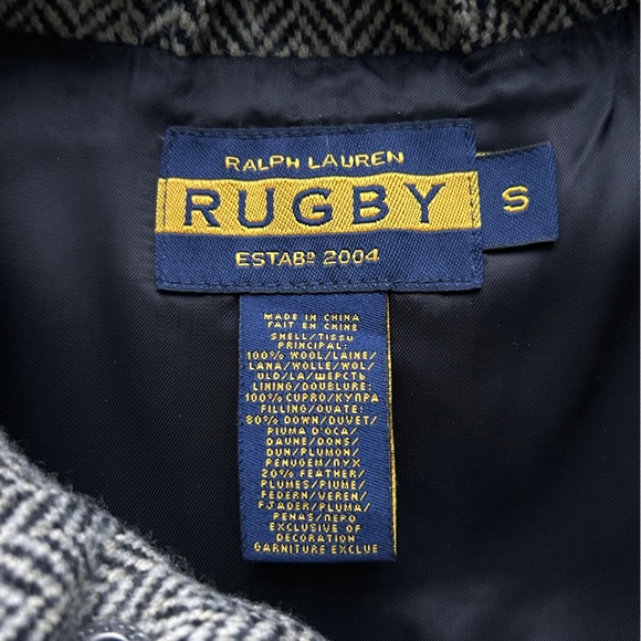 RARE Ralph Lauren RUGBY Down-Filled Wool Puffer Vest - Picture 4 of 9